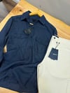 MEN1717 M. PAMUK/LİYOSEL/KETEN KARIŞIMLI CEPLİ LACİVERT GÖMLEK
