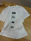 MEN1719 A.X BASKILI BEYAZ T-SHIRT