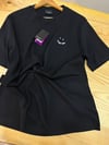 MEN1728 PAUL S. NAKIŞLI SİYAH T-SHIRT