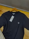 MEN1759 MAISON K. GRİ TİLKİ APLİKLİ SİYAH T-SHIRT