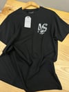 MEN1766 ALL S. ÖN/ARKA KASET BASKILI SİYAH T-SHIRT