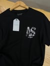 MEN1766 ALL S. ÖN/ARKA KASET BASKILI SİYAH T-SHIRT