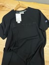 MEN1768 CHMP NAKIŞLI SİYAH T-SHIRT