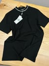 MEN1770 LCS DOKUMA YAKA DETAYLI SİYAH T-SHIRT