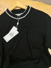 MEN1770 LCS DOKUMA YAKA DETAYLI SİYAH T-SHIRT