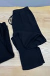 MEN1773 VLBRQ SİYAH MÜSLİN PANTOLON