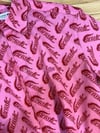 MEN1795 LCT DESENLİ PEMBE KISA KOL GÖMLEK