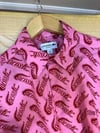 MEN1795 LCT DESENLİ PEMBE KISA KOL GÖMLEK
