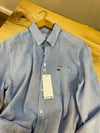 MEN1802 LCT CEPLİ MAVİ KETEN GÖMLEK