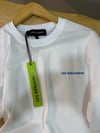MEN1814 L.BNJ ÖN/ARKA BASKILI BEYAZ T-SHIRT