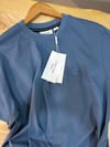 MEN1815 CK KÜÇÜK NAKIŞLI İNDİGO PAMUKLU T-SHIRT