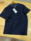 MEN1817 LCS DOKUMA YAKA DETAYLI LACİVERT T-SHIRT