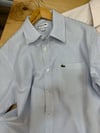 MEN1821 LCT ÇİZGİLİ CEPLİ KISA KOL GÖMLEK