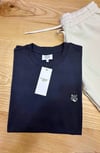 MEN1836 MAISON K. GRİ TİLKİ APLİKLİ ANTRASİT T-SHIRT