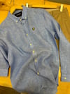 MEN1845 L.LS CEPLİ MAVİ KETEN GÖMLEK