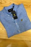 MEN1845 L.LS CEPLİ MAVİ KETEN GÖMLEK