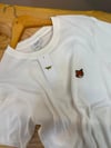 MEN1864 MAISON K. TURUNCU TİLKİ APLİKLİ EKRU T-SHIRT