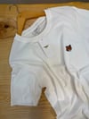 MEN1864 MAISON K. TURUNCU TİLKİ APLİKLİ EKRU T-SHIRT
