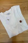 MEN1864 MAISON K. TURUNCU TİLKİ APLİKLİ EKRU T-SHIRT