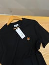 MEN1874 MAISON K. TURUNCU TİLKİ APLİKLİ SİYAH T-SHIRT