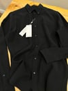 MEN1880 LCT CEPLİ TENCEL SİYAH GÖMLEK