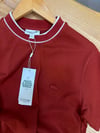 MEN1893 LCT DOKUMA YAKA DETAYLI KİREMİT T-SHIRT