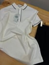 MEN1918 LCT LACİVERT ŞERİTLİ EKRU PARİS T-SHIRT