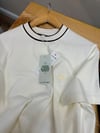 MEN1920 LCS DOKUMA YAKA DETAYLI EKRU T-SHIRT