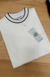 MEN1920 LCS DOKUMA YAKA DETAYLI EKRU T-SHIRT