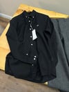 MEN1921 LCT REGULAR FİT SİYAH KETEN GÖMLEK