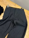 MEN1922 Z. ANTRASİT MELANJ KETEN PANTOLON