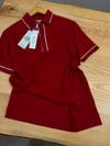 MEN1937 LCT EKRU ŞERİTLİ KOYU KIRMIZI PARİS T-SHIRT