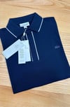 MEN1939 LCT EKRU ŞERİTLİ LACİVERT PARİS T-SHIRT