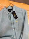 MEN1942 L.LS KIRÇILLI SU YEŞİLİ KETEN GÖMLEK