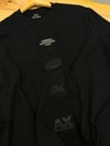 MEN1948 A.X BASKILI SİYAH T-SHIRT