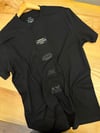 MEN1948 A.X BASKILI SİYAH T-SHIRT