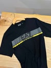 MEN1949 E.A GOLD BASKI DETAYLI SİYAH T-SHIRT