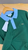 MEN1961 LCT CLASSİC FİT MAVİ YAKALI YEŞİL POLO T-SHIRT