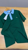 MEN1961 LCT CLASSİC FİT MAVİ YAKALI YEŞİL POLO T-SHIRT