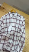 MEN1965 LCT SLİM FİT KIRMIZI KARE DESENLİ KETEN GÖMLEK