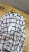 MEN1965 LCT SLİM FİT KIRMIZI KARE DESENLİ KETEN GÖMLEK