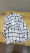 MEN1965 LCT SLİM FİT KIRMIZI KARE DESENLİ KETEN GÖMLEK
