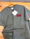 MEN1980 CK BORDO BASKILI YEŞİL T-SHIRT