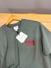 MEN1980 CK BORDO BASKILI YEŞİL T-SHIRT