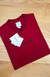 MEN1981 CK ORTA BASKILI BORDO T-SHIRT