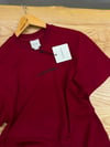 MEN1981 CK ORTA BASKILI BORDO T-SHIRT