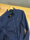 MEN1984 L.LS CEPLİ PAMUKLU ÇİZGİLİ LACİVERT GÖMLEK