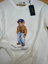 MEN1986 BEAR BASKILI EKRU T-SHIRT