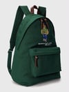 MEN2001 BEAR NAKIŞLI UNISEX YEŞİL SIRT ÇANTASI
