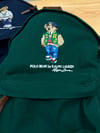 MEN2001 BEAR NAKIŞLI UNISEX YEŞİL SIRT ÇANTASI